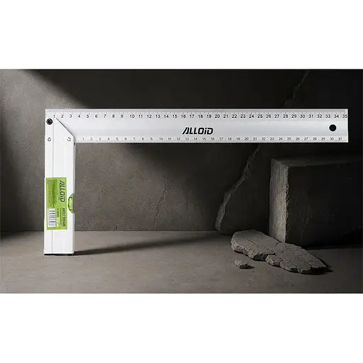 Угольник строительный Alloid алюминиевый с уровнем 350 мм (AS-3483350) - фото 4
