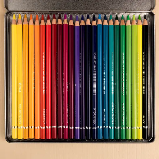 Набор цветных карандашей 99IDEAS "Color Expert" 24 цвета, Rich Set, металлическая коробка, 99CE-24RICH - фото 5