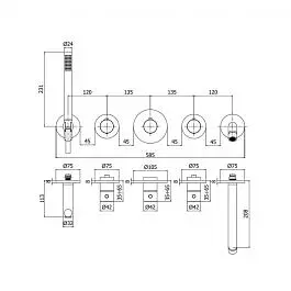 Термостат для душу/ванни Paffoni Modular Box chrome MDE001CR+MDBOX001, Хром - фото 7