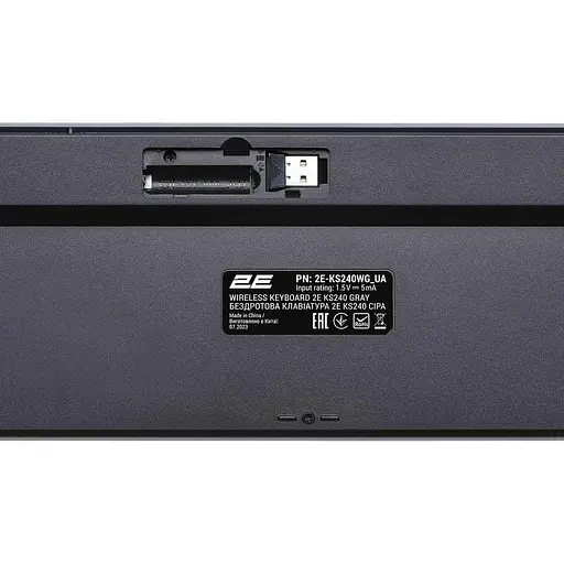 Клавіатура 2E KS240 Wireless Ukr (2E-KS240WG) Gray (2E-KS240WG_UA) - фото 7