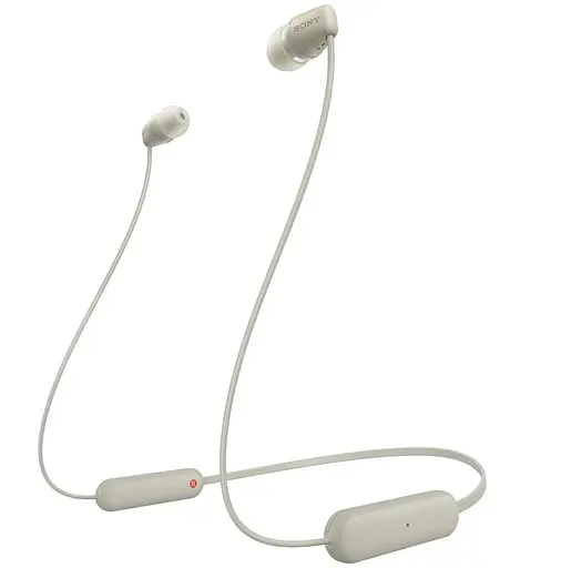 Наушники In-ear WI-C100 BT 5.0, IPX4, SBC, AAC, Wireless, Mic, Бежевый Sony teh0013221 - фото 2
