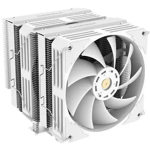 Кулер для процесора GameMax Twin 600 білий алюміній/мідь 2x120 мм для Intel 1700/1200/115x AMD AM5/AM4 до 250 Вт висота 155 - фото 1