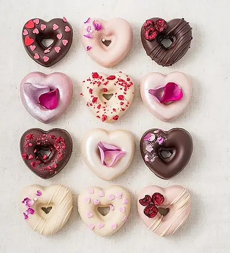 Форма для пончиків та донатів у вигляді серця "Майстер пончик", Kitchen Master Бордовий 87264 - фото 7