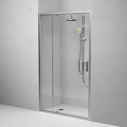 Душевые двери AM.PM Gem 120x195 см стекло прозрачное хром матовый W90UG-120-1P-195MT, прозрачный, хром матовый - фото 6