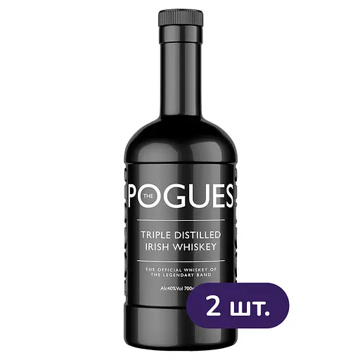Віскі The Pogues Blended Irish Whiskey 40% 0.7 л х 2 шт.