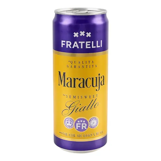 Напиток винный Fratelli Maracuja Giallo белый полусладкий слабоалкогольный игристый 6-6.9% 0.33 л - фото 5