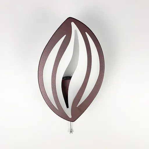 Бра LED у формі пелюстки кольору coffee Line F 2325/1 CF - фото 2