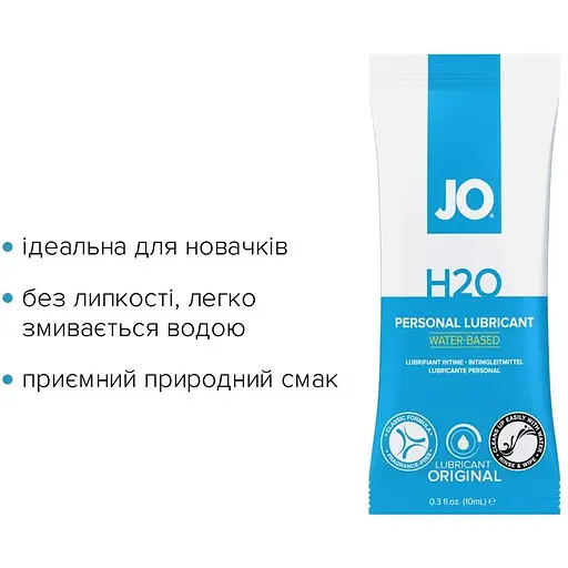 Набор лубрикантов Foil Display Box - JO H2O Lubricant - Original - 12 x 10ml - фото 3
