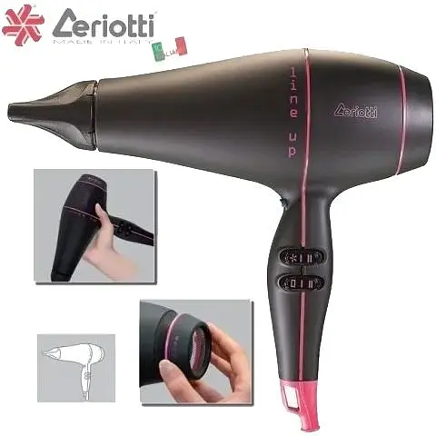 Фен Ceriotti Line Up 4500 E3232BKPK Black-Pink (I01LI02BKFU) [146596] - фото 3