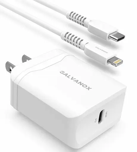 Зарядное быстрое Hoco C71a 18W PD rapid charger с кабелем lightning - type-С - фото 3