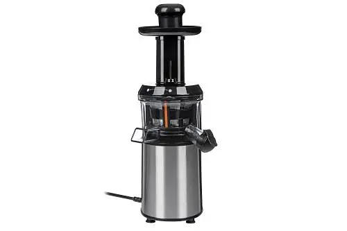 Соковитискач Ardesto JEG-1330S шнекова, 200Вт, 1 швидкість, &quot;крапля стоп&quot;, завантаження &quot;цілком&quot; шириною 40мм, обсяг резервуара для м'якоті: 0.6л, обсяг резервуара для соку: 0.6л, нержавійка - фото 2