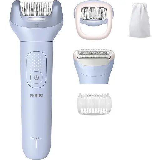 Эпилятор Philips Series 8000 дисковый бело-голубой (BRE709/00) - фото 2