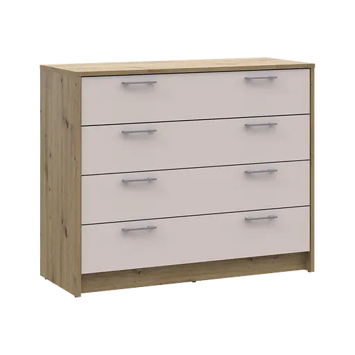 Комод Doros Ронди Дуб Артизан/Кашемир 4 ящика 100х40х82 (41516187) - фото 4