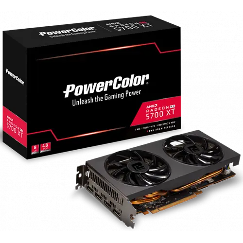 Видеокарта AMD Radeon RX 5700 XT 8GB PowerColor (AXRX 5700XT 8GBD6-3DH) Б/У