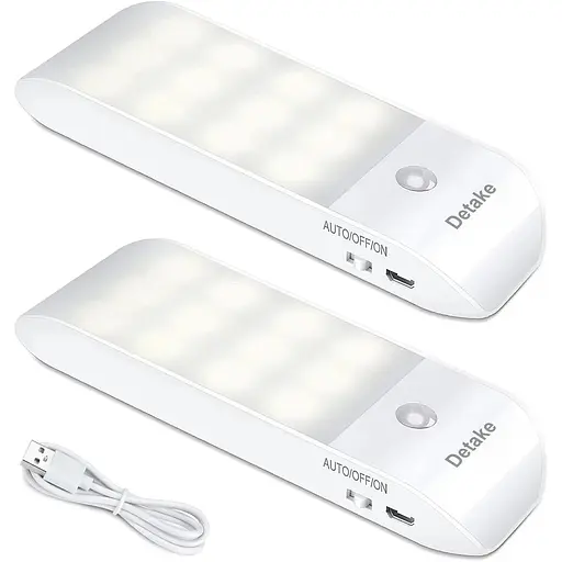 Світлодіодний нічний світильник 3 режими 2 шт.