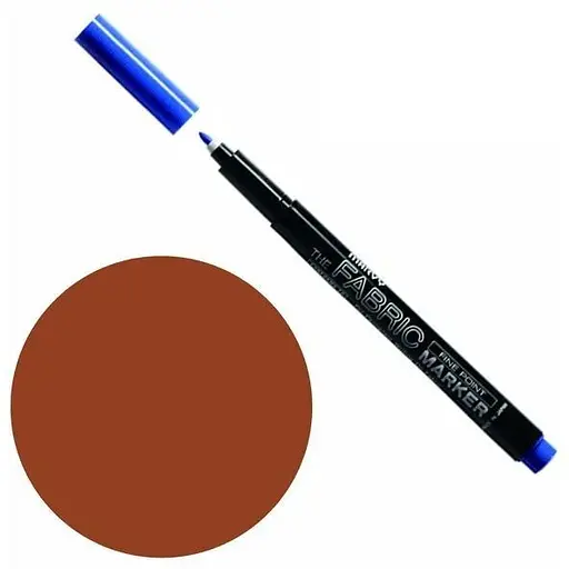 Маркер Коричневий для світлих тканин односторонній 2 мм #522 Fine point Marvy - фото 1