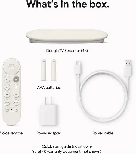 Смарт ТВ Google TV Streamer 4K Porcelain - фото 4