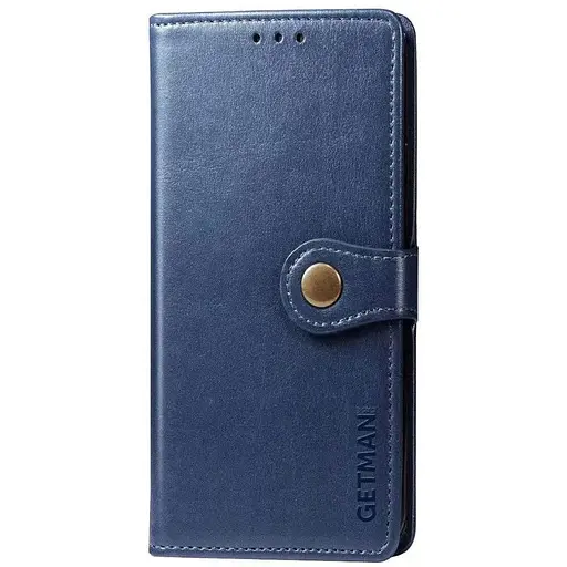 Кожаный чехол-книжка Getman Gallant (PU) для Tecno Pop 5 LTE Синий