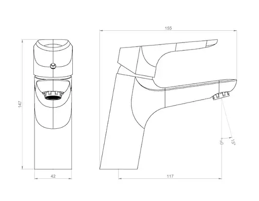 Змішувач для раковини DAMIXA Jupiter (770210001) - фото 6