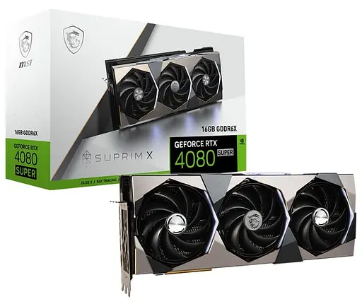 Видеокарта MSI RTX 4080 SUPER 16G SUPRIM X (RTX 4080 SUPER 16G SUPRIM X) (GDDR6X, 256 bit, PCI-E v4.0 x16) Б/у - фото 8
