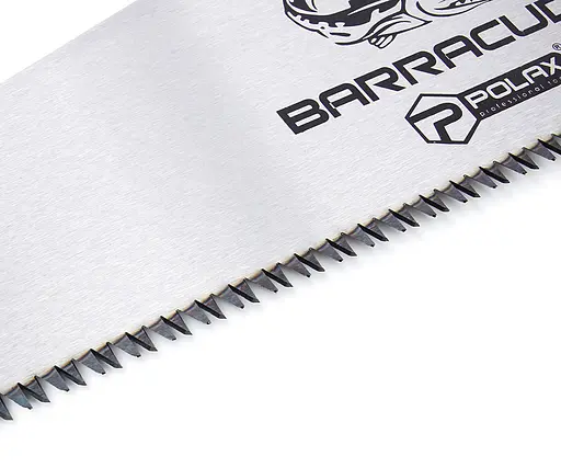 Ножовка по дереву Polax пила Barracuda с трехсторонней заточкой 400 мм (47-001) - фото 2