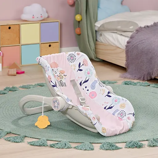 Крісло-переноска для ляльки Baby Born 2 в 1 Квітковий стиль (838518) - фото 6