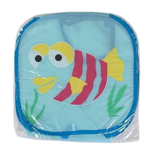 Складная корзина для хранения игрушек С 36580 с рисунком рыбки голубой - фото 2