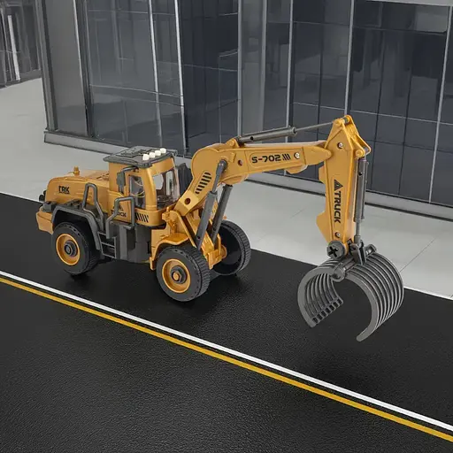 Машинка-конструктор Otamanko Автоконструктор Погрузчик вилочный/с грейфером для древесины 2 в 1 - фото 10