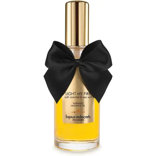 Розігрівальна олія Bijoux Indiscrets Light My Fire - Caramel&Sea salt