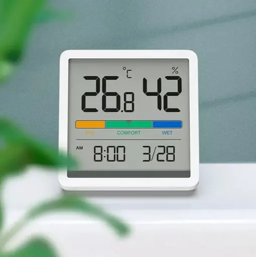 Годинник-термогігрометр Miiiw Temperature Humidity Clock (NK5253) білий [58021] - фото 4