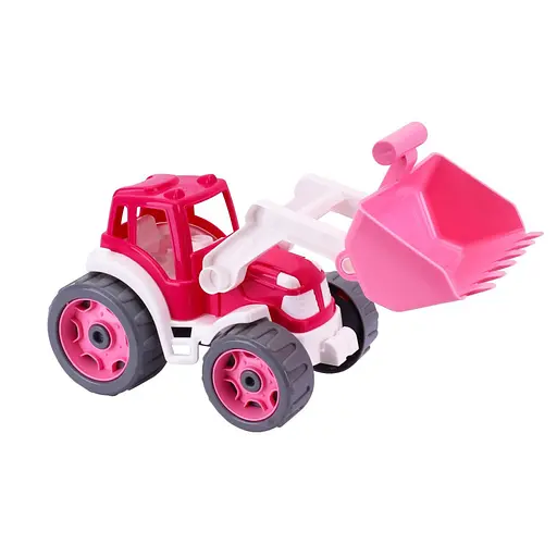 Детская игрушка Трактор 8195TXK с ковшом, розовый - фото 2