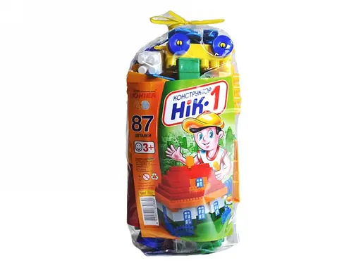 Конструктор НИК-1, 87 деталей, Юника, 0880