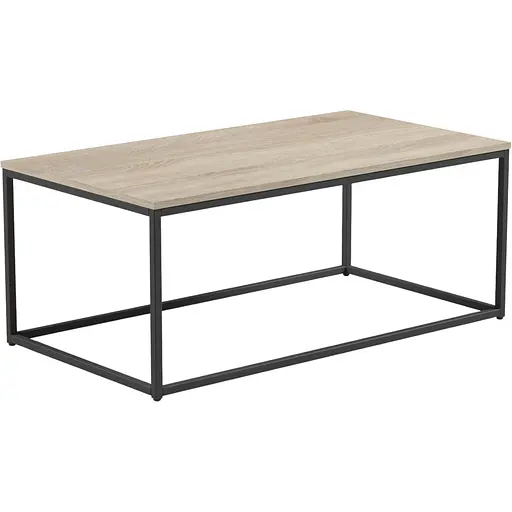 Стіл журнальний лофт Orange-Line ОП-192 600х1100х450 мм Чорний/Дуб сонома