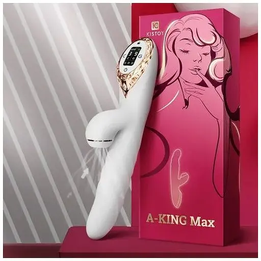 Вибратор-кролик KisToy A-King Max White - фото 4