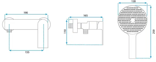 Смеситель для душа Rea Veneta хром REA-B6421 Хром - фото 6