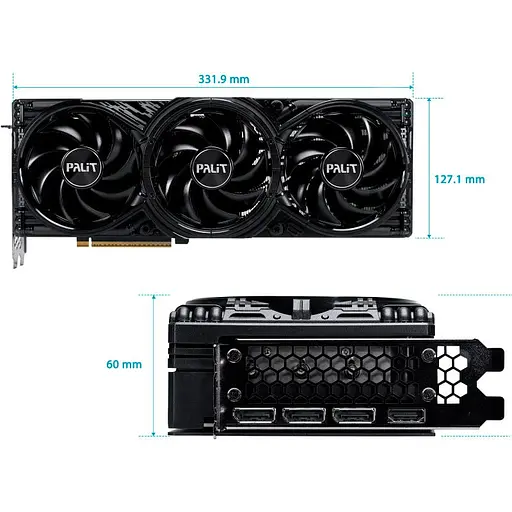 Відеокарта Palit GeForce RTX 5080 GamingPro 16GB (NE75080019T2-GB2031A) UA [127257] - фото 11