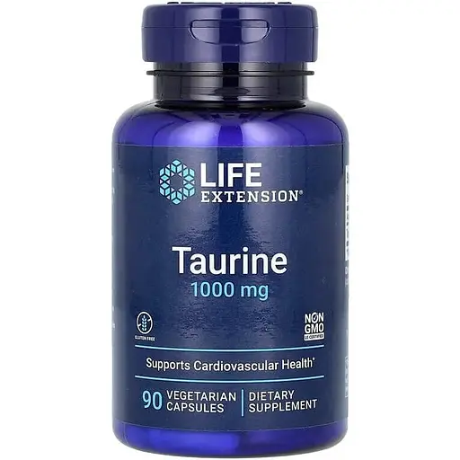 Таурін Life Extension Taurine 1000 mg 90 вегакапсул - фото 1