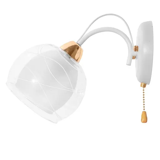 Бра Brille LK-629W/1 E27 WT+FG настенное накладное шаровое - фото 5