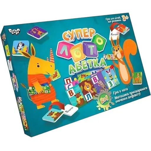 Настільна гра Danko Toys Суперлото Азбука укр (СЛА-01U) (2000903604433) - фото 1