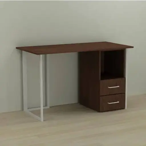 Компьютерный стол Ferrum-decor Отто 75x140x70 белый ДСП Венге 16мм (FRD-106014)