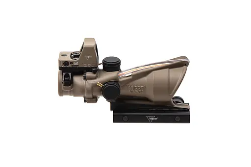 Комплект Trijicon прицел ACOG 4x32 BAC и прицел коллиматорный RMR 3.25 МОА FDE - фото 4