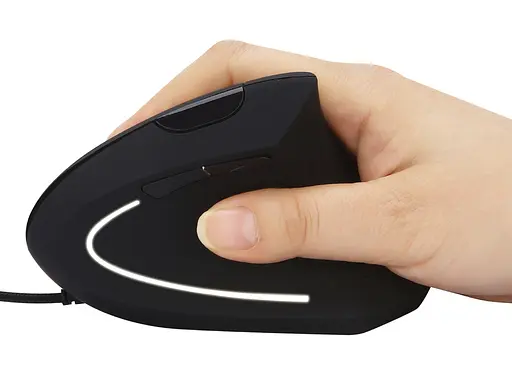 Мышка Sandberg Wired Vertical Mouse Pro 2400 dpi.6кн.1.5м черная - фото 8