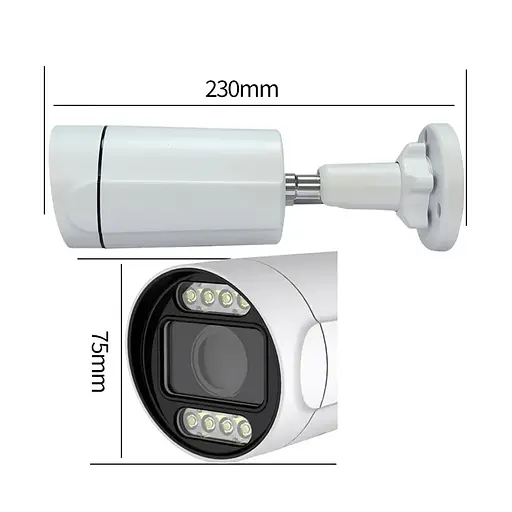 IP-відеокамера з WiFi 4Mp Light Vision VLC-5268WI(Tuya) f=3.6mm, ІЧ+LED-підсвічування, з мікрофоном (75-00222) - фото 8