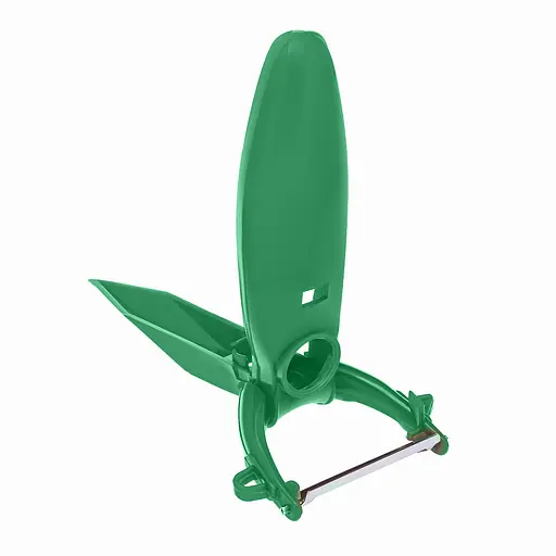 Ніж економка овочечистка для тонкого чищення овочів та фруктів «Принцеса кухні», Kitchette Зелений 84832 - фото 4