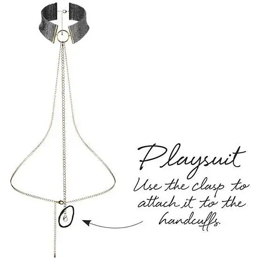 Бусы-воротник Bijoux Indiscrets Desir Metallique Collar - Black - фото 5