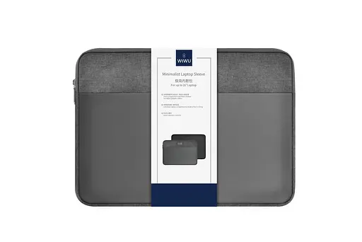 Чехол-папка Wiwu Minimalist Laptop Sleeve 14" Серый - фото 3