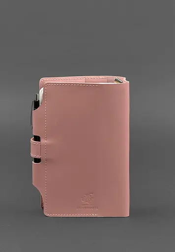 Жіночий шкіряний блокнот (Софт-бук) 4.0 рожевий - фото 5