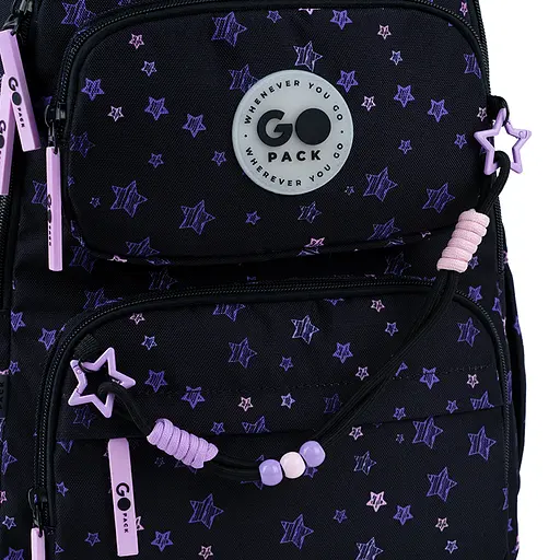 Рюкзак GoPack Education 120M-1 Stars Черно-фиолетовый (GO26-120M-1) - фото 16