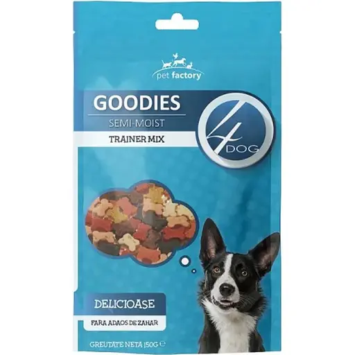 Ласощі для собак 4Dog Goodies м'які кісточки для тренування мікс смаків 150 г - фото 1