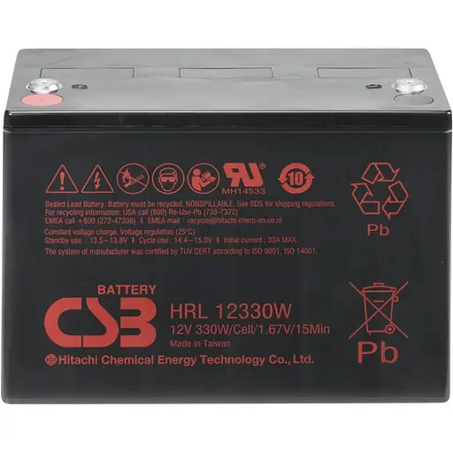 Акумулятор CSB AGM 12V (12V/100Ah/1200Wh) (HRL12330W) [112170] - фото 2